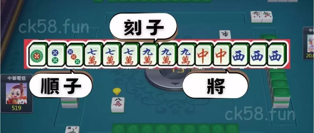 廣東麻將牌型圖解